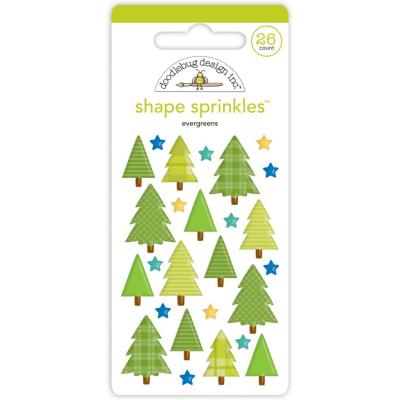 Doodlebug Great Outdoors Sticker - Evergreens